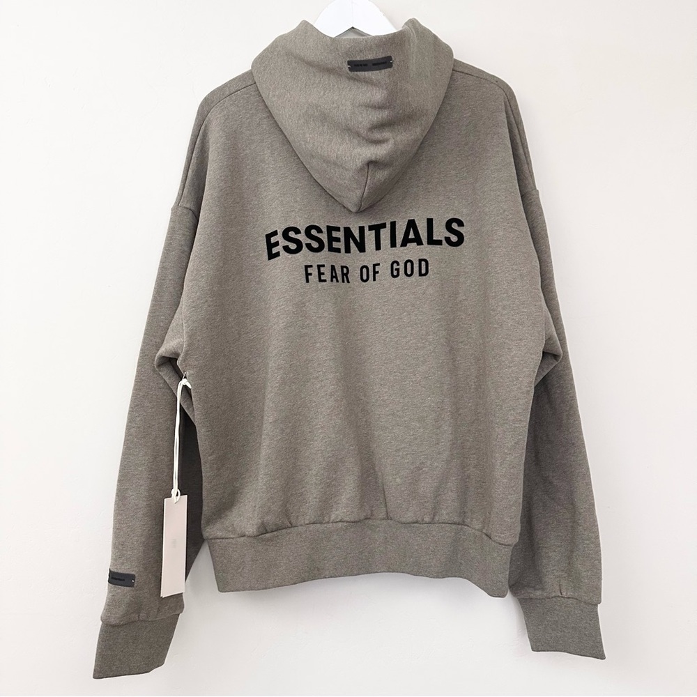 Essentials Fear Of God Classic Full Zip-Up Hoodie